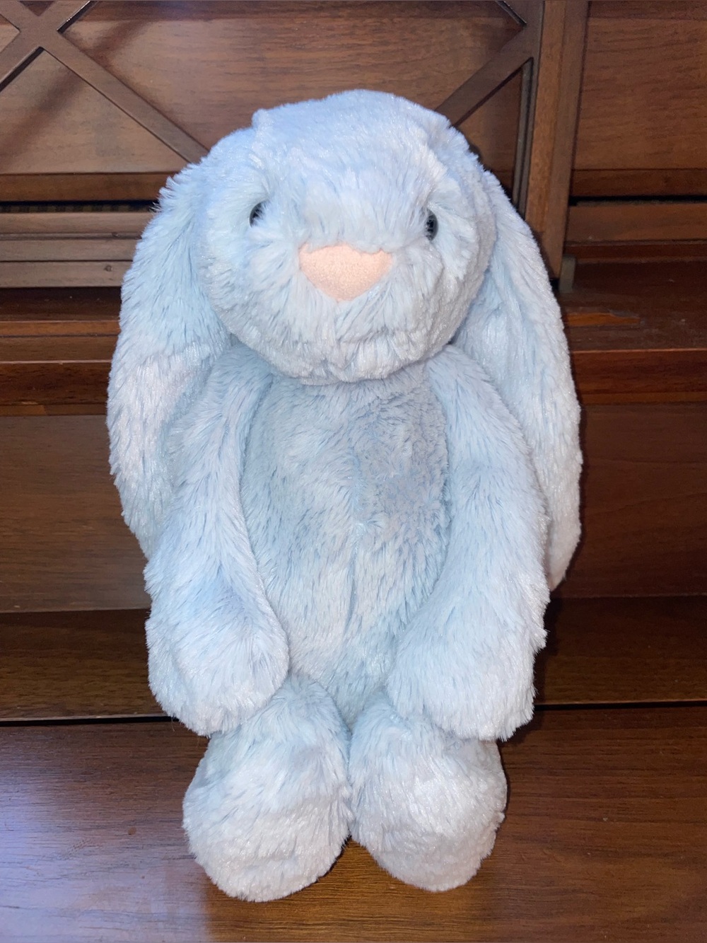 Jellycat Light Blue Rabbit/Bunny with Rattle/Chime Inside